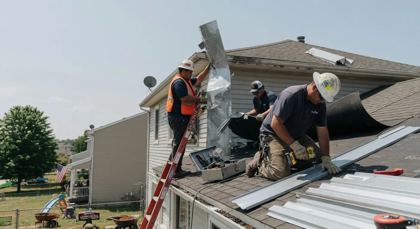 Storm Damage Metal Roof Repair in Hornersville, MO